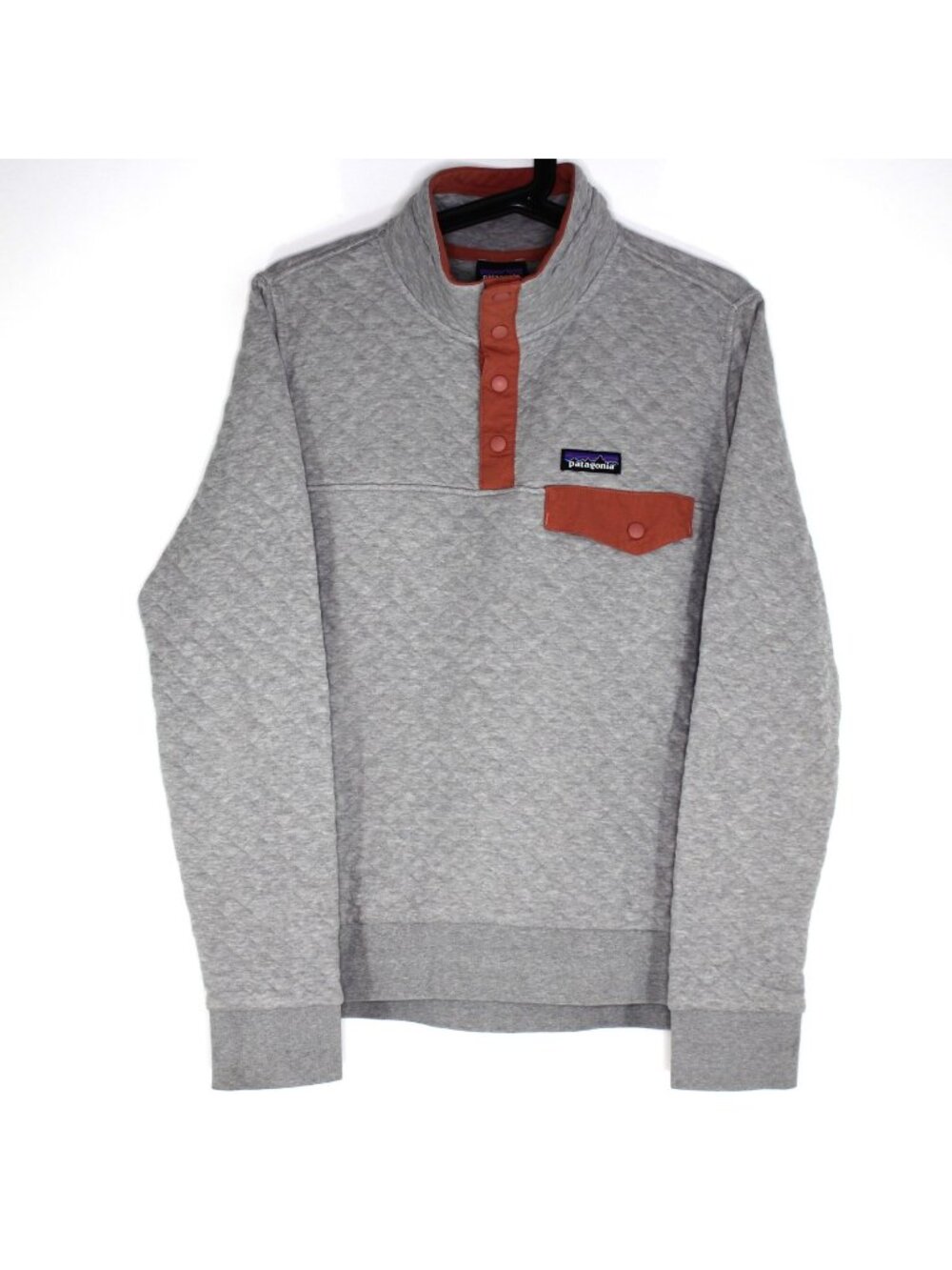 Patagonia Womens Small Cotton Quilt Snap-T Pull Over Sweater Y3